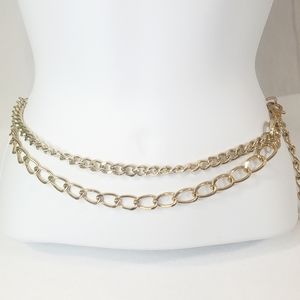 Elegant Gold Chain Belt